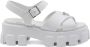 Prada Sandalen met logo en plateauzool Wit - Thumbnail 1