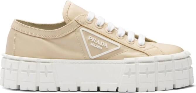 Prada Sneakers met gabardine Beige