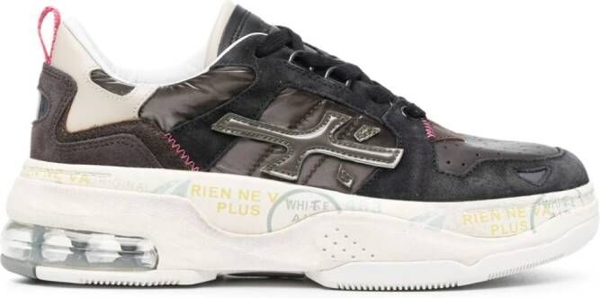 Premiata Drake sneakers met logopatch Bruin