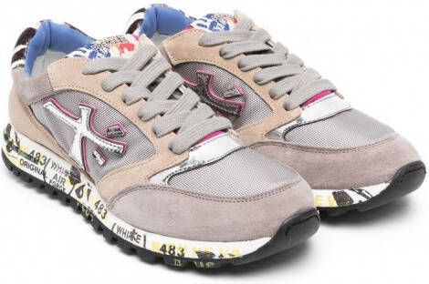 Premiata Kids Sneakers met vlakken Grijs