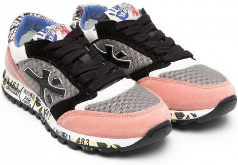 Premiata Kids Sneakers met vlakken Zwart