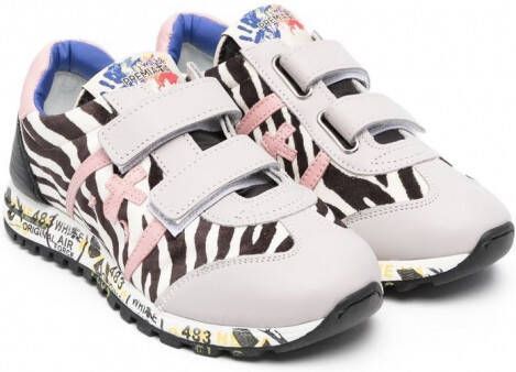 Premiata Kids Sneakers met klittenband Zwart