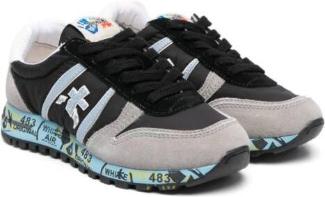 Premiata Kids Sky leren sneakers Zwart