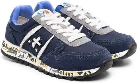 Premiata Kids Sky sneakers met logopatch Groen