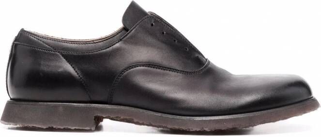 Premiata Leren derby veterschoenen Zwart