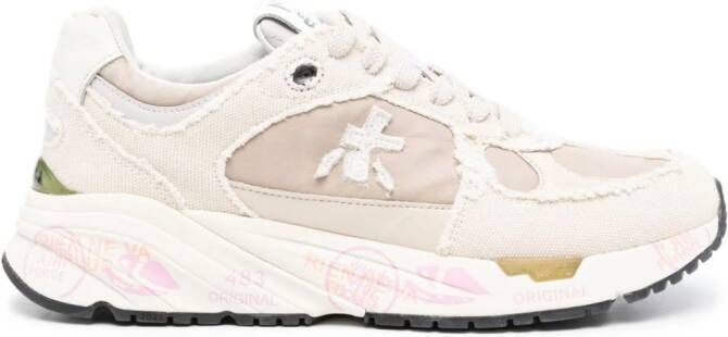 Premiata Mase sneakers met gerafeld effect Beige