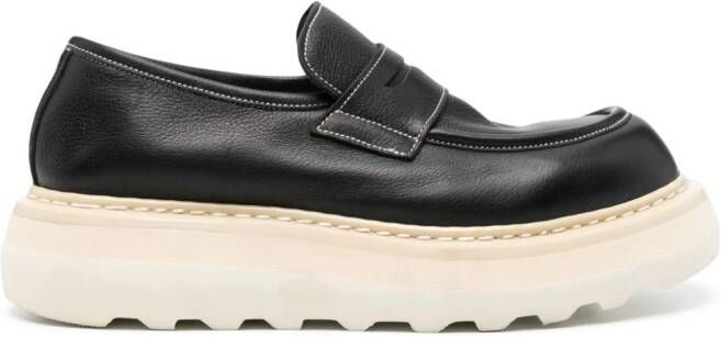 Premiata Nodik leren loafers Zwart