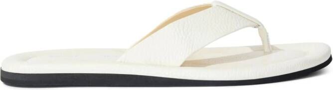 Proenza Schouler Cooper leren teenslippers Wit