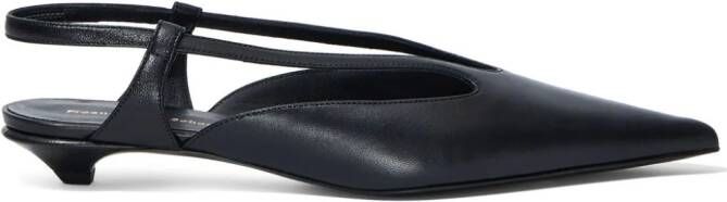 Proenza Schouler Leren slingback pumps Zwart