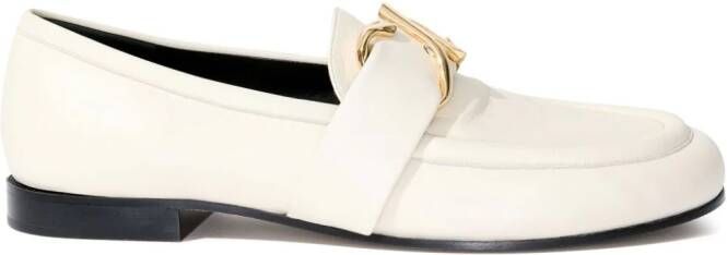 Proenza Schouler Loafers met logoplakkaat Wit