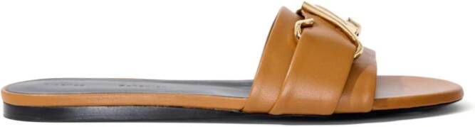 Proenza Schouler Monogram Slide sandalen Bruin