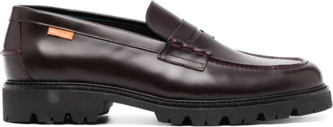 PS Paul Smith Leren loafers Bruin