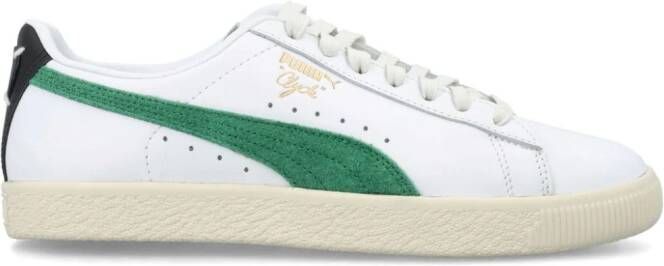 PUMA Clyde Base leren sneakers Wit