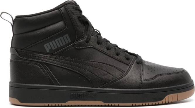 PUMA Rebound V6 sneakers van imitatieleer Zwart