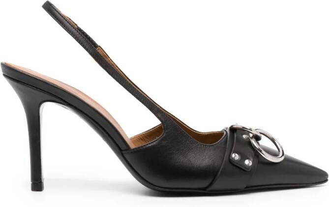 R13 Slingback pumps Zwart