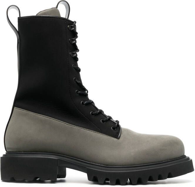 Rains Show combat boots met veters Groen