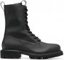 Rains Show combat boots met veters Zwart - Thumbnail 1