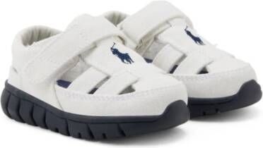 Ralph Lauren Kids Polo Pony gekooide sneakers Wit