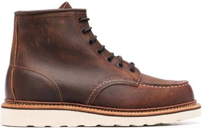 Red Wing Shoes 1907 Heritage Work Moc Toe laars Bruin