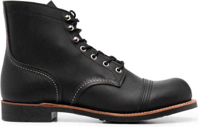 Red Wing Shoes Enkellaarzen met veters Zwart