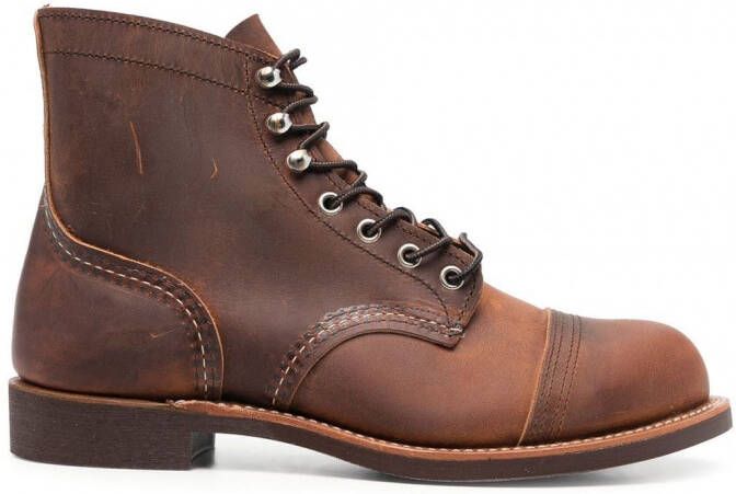 Red Wing Shoes Leren veterlaarzen Bruin