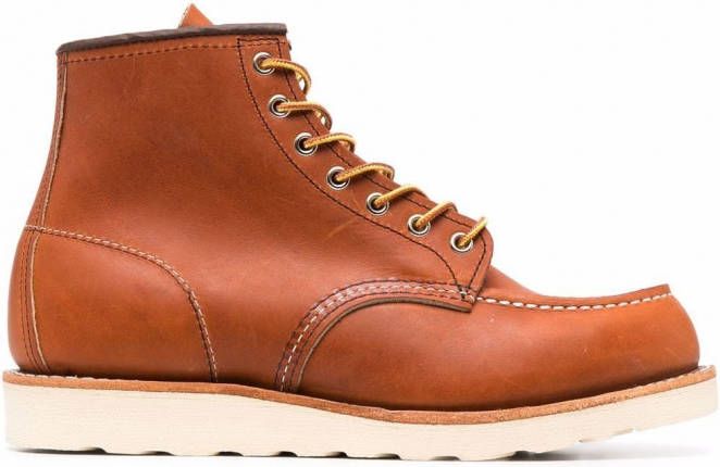 Red Wing Shoes Leren veterlaarzen Bruin