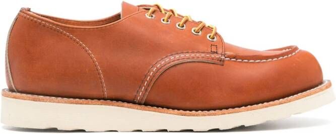 Red Wing Shoes Shop Moc leren derby schoenen Bruin