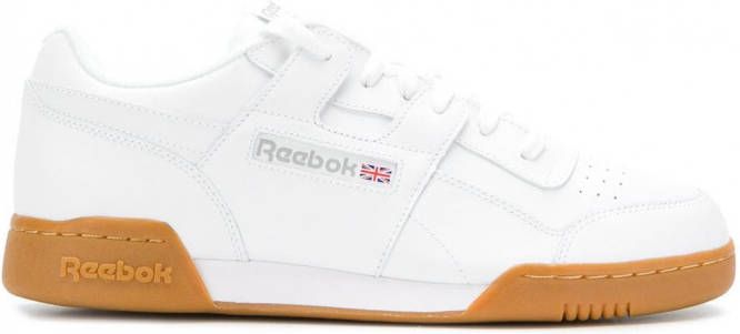 Reebok geperforeerde vetersneakers Wit