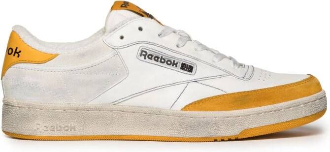 Reebok Witte Leren Sneakers met Contrasterende Details White