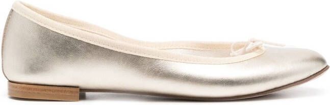 Repetto Bballerina's met strikdetail Goud