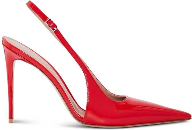 Retrofete Cindy 110 mm slingback pumps Rood