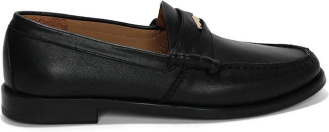 RHUDE Leren loafers Zwart