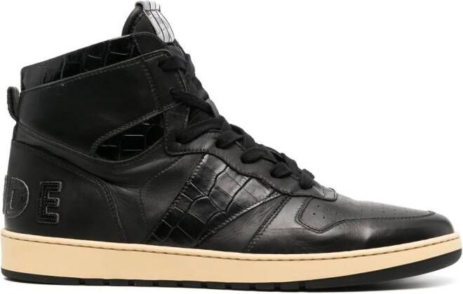 RHUDE Rhecess-Sky high-top sneakers Zwart