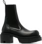 Rick Owens Beatle Bogun leren laarzen Zwart - Thumbnail 1