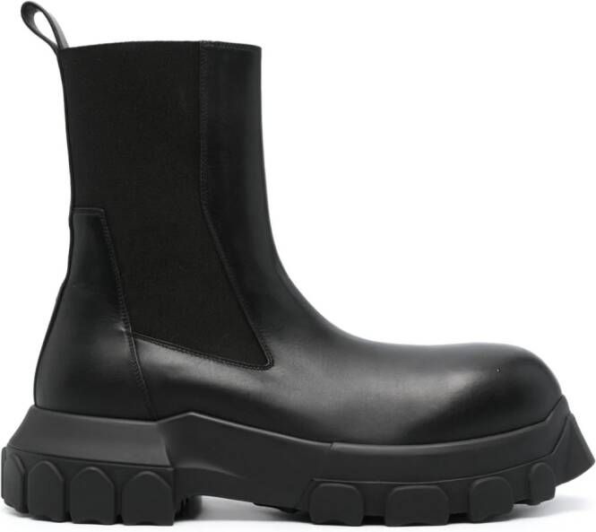 Rick Owens Beatle Bozo Tractor laarzen Zwart