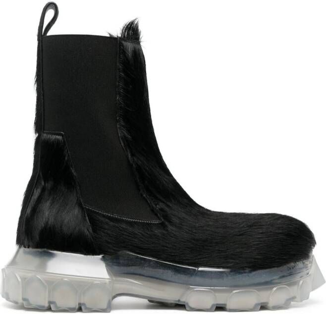 Rick Owens Beatle Bozo Tractor laarzen Zwart