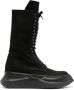 Rick Owens DRKSHDW Army Abstract combat boots Zwart - Thumbnail 1