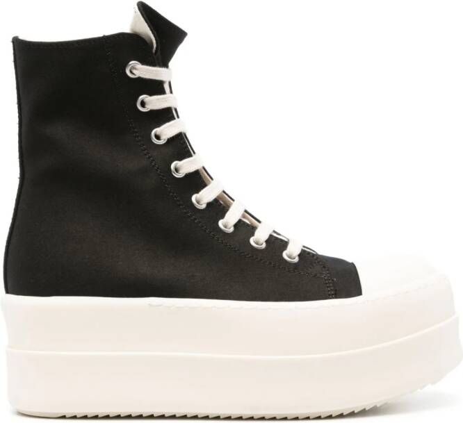 Rick Owens DRKSHDW Double Bumper high-top sneakers Zwart