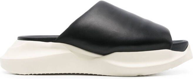 Rick Owens Geth gewatteerde slippers Zwart