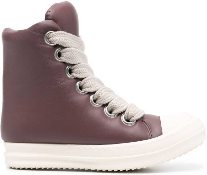 Rick Owens Gewatteerde sneakers Paars