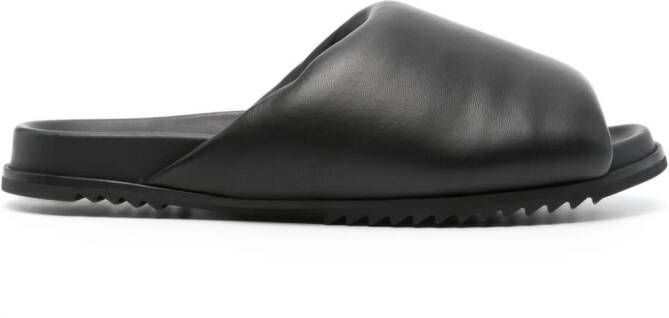 Rick Owens Granolas gewatteerde slippers Zwart