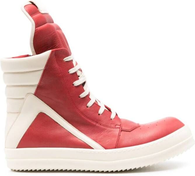 Rick Owens Leren sneakers Rood