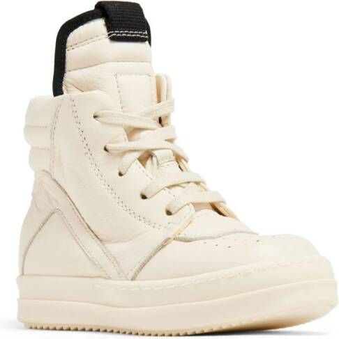 Beige high sales top sneakers