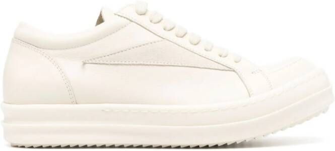 Rick Owens Lido leren high-top sneakers Wit