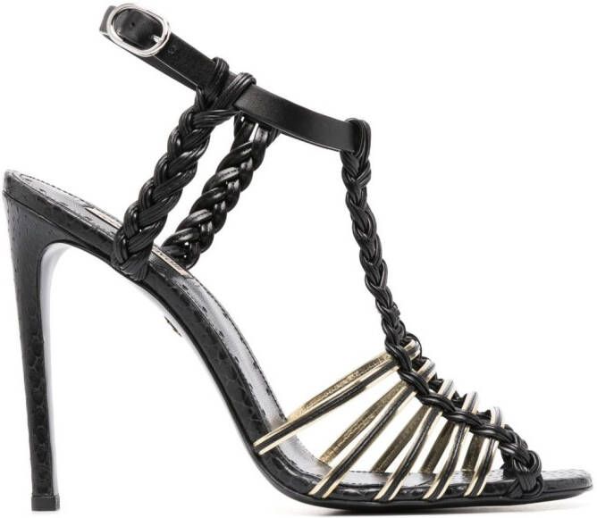 Roberto Cavalli Sandalen met bandjes Zwart