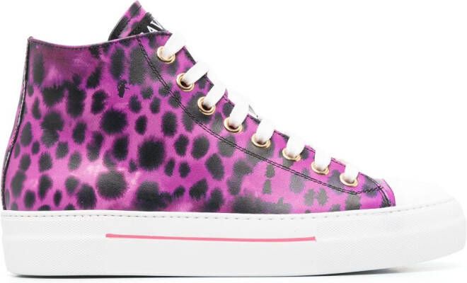 Roberto Cavalli Sneakers met dierenprint Roze