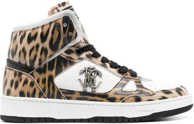 Roberto Cavalli Clint high-top sneakers Beige