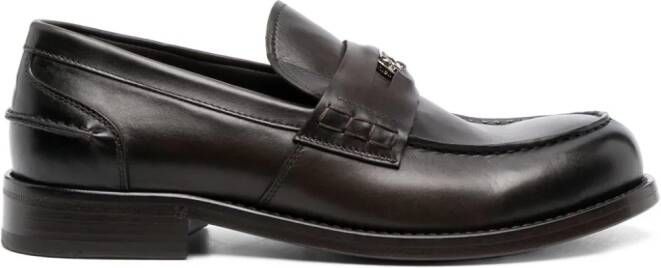 Roberto Cavalli Leren loafers Zwart