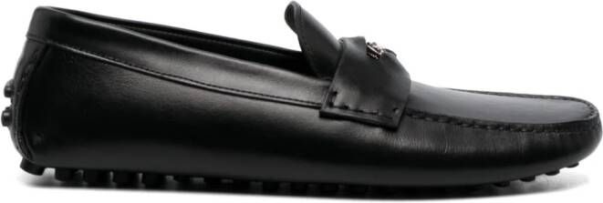 Roberto Cavalli Leren loafers Zwart