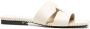 Roberto Cavalli Leren slippers Beige - Thumbnail 1